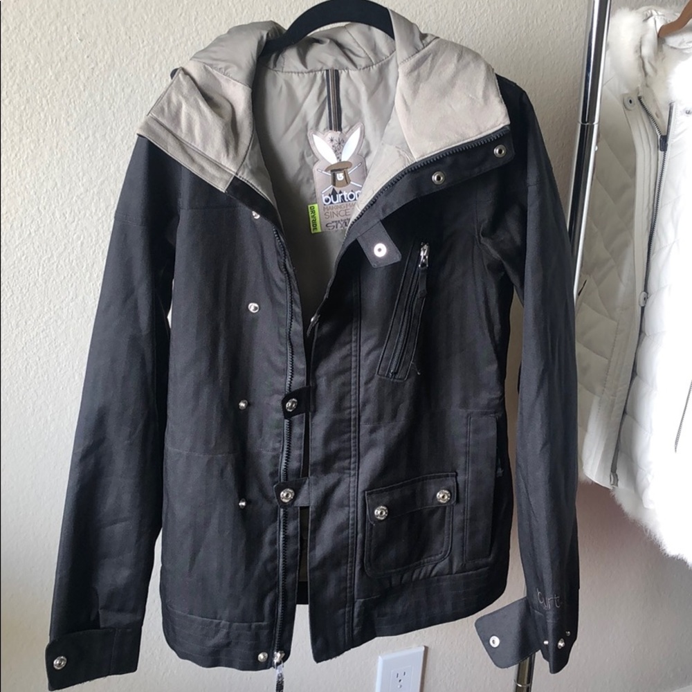 Black Burton snowboarding ski jacket